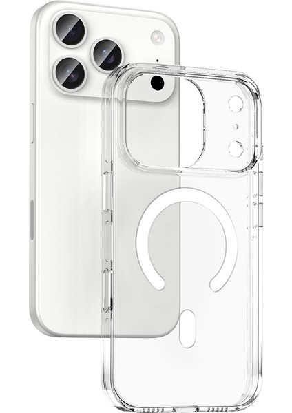 Apple iPhone 17 Pro Kılıf M-Safe Şarj Özellikli Kamera Korumalı Zore Kripto Kapak