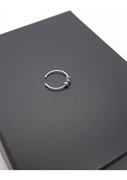 925 Ayar Gümüş Renkli Üç Toplu Sıkıştırmalı Halka Hızma modelleri