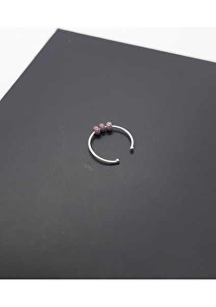 925 Ayar Gümüş Renkli Üç Toplu Sıkıştırmalı Halka Hızma indirimleri