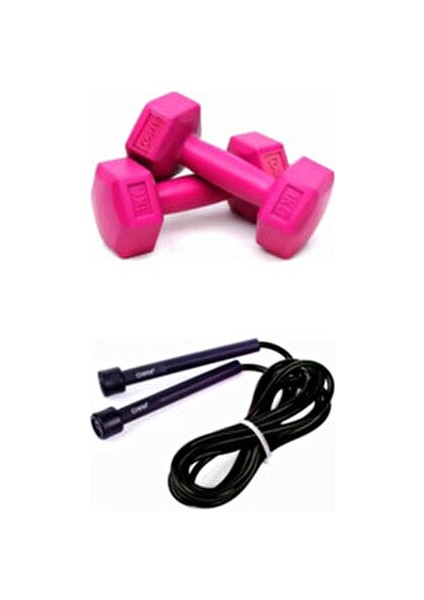 Dambıl Set 1 Kg*2 Adet Dambıll ,1 Adet Atlama Ipi Hediyeli