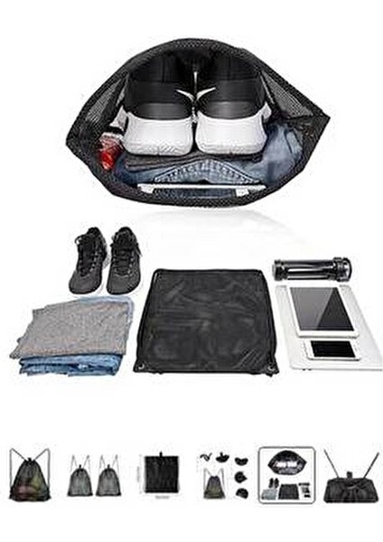 Ipli Büzgülü Sırt Çantası - File Plaj Sırt Çantası fırsatları