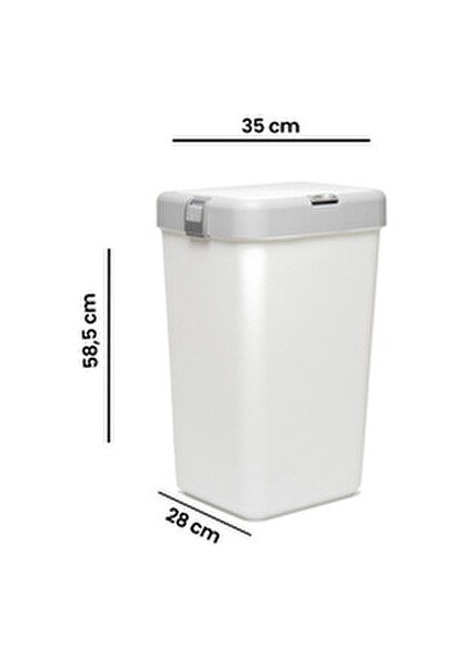 Mono Çamaşır Sepeti - Beyaz - 40 Lt