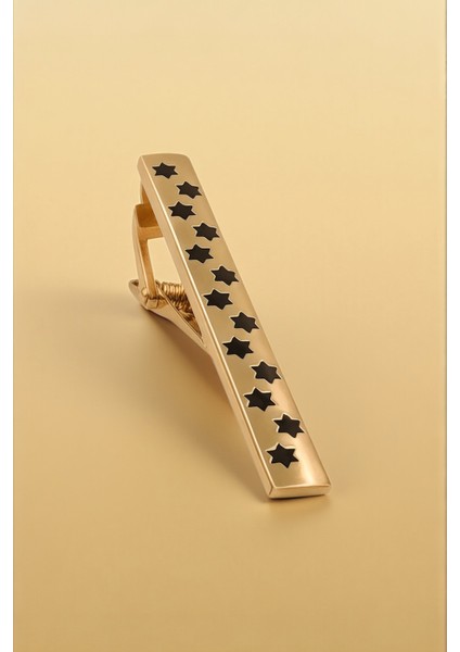 Yıldız Desen Gold Kravat İğnesi