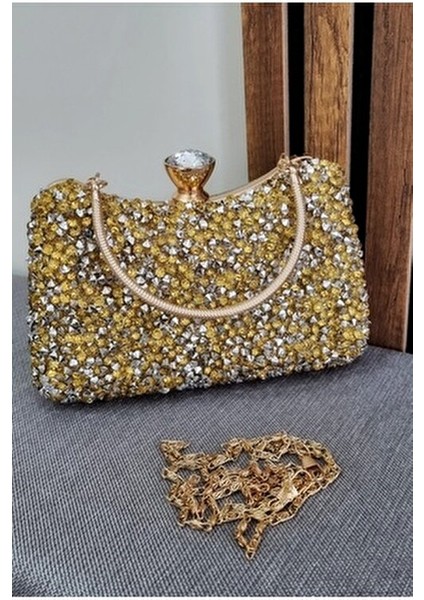 Kadın Iri Taşlı Abiye Çantası fiyatları