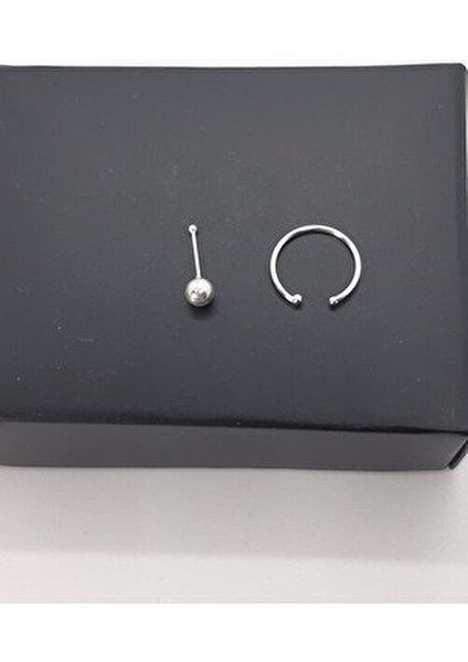 925 Ayar Gümüş ( 2 Adet ) Hızma ( 2,5 mm Top ve Sıkıştırmalı Deliksiz Halka ) fırsatları