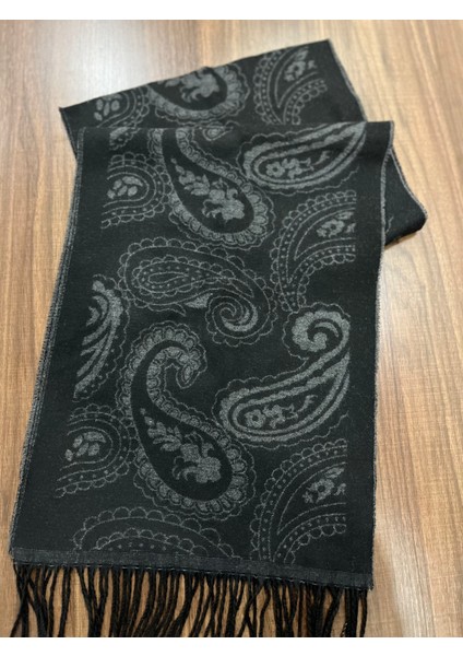 Unisex Floş Yün Desenli Şal Atkı (190 Cm) modelleri