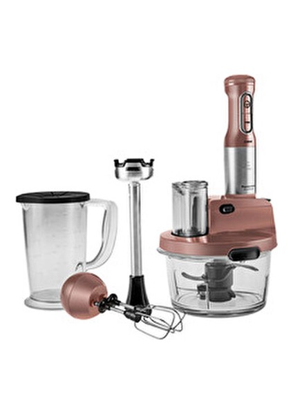 6 Bıçaklı Premium Cam Mutfak Robotu Çırpma, Dilimleme, Doğrama, Blender, Karıştırma,buz Kırma 2500W