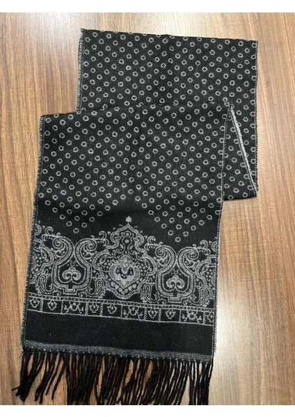 Unisex Floş Yün Desenli Şal Atkı (190 Cm) modelleri
