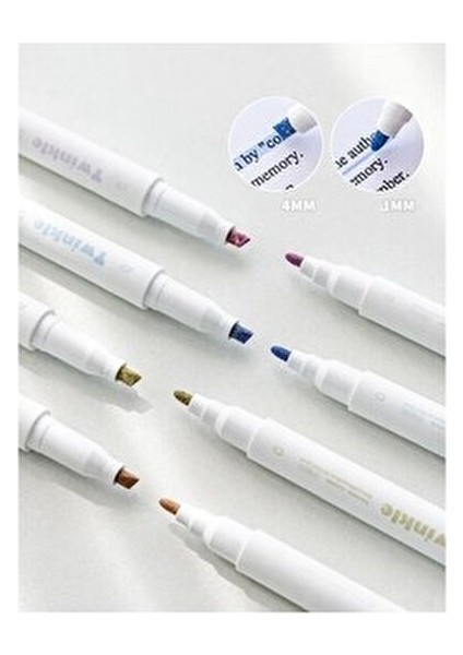Twinkle Çift Uçlu Simli Fosforlu Kalem Seti 4'lü Paket fırsatları