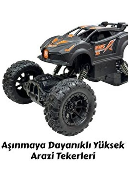 Uzaktan Kumandalı Bluetooth Telefon Kontrollü Jeep Araba Drift Şarjlı Rock Crawler 19 cm Off-Road modelleri