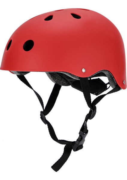 Çok Amaçlı Güvenlik Kaskı – Bisiklet, Scooter, Kaykay, Dağcılık ve Arama Kurtarma Uyumlu (Sticker Hediyeli) 51-58 cm Kırmızı