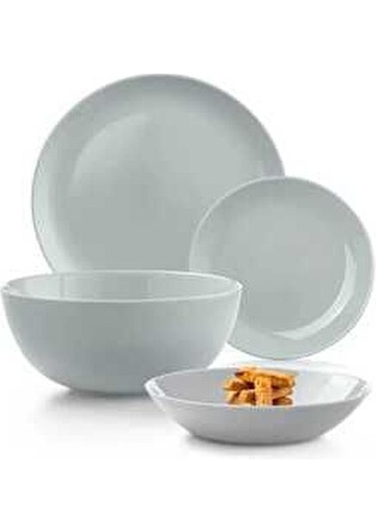 Diwali 25 Parça Yemek Takımı Gri