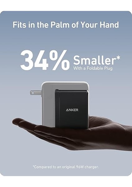 736 Gan Şarj Cihazı (Nano Ii 100W), 2 Usb-C & 1 Usb-A, Ces 2022 Ödülü Sahibi, Tüm Cihazlar Için Ultra Hızlı Şarj modelleri