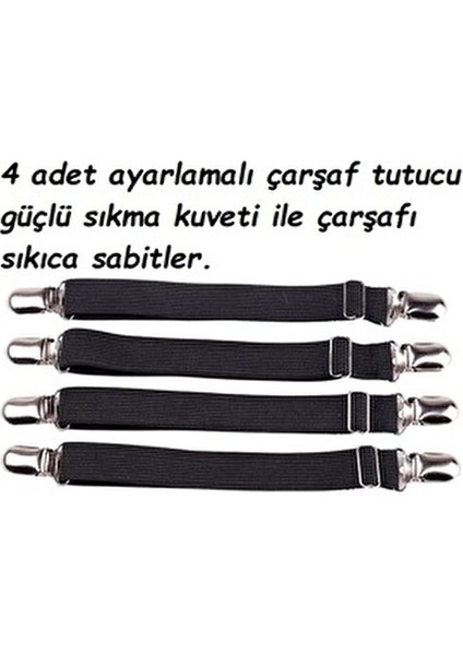 Çarşaf Tutucu Ayarlamalı 4 Adet modelleri