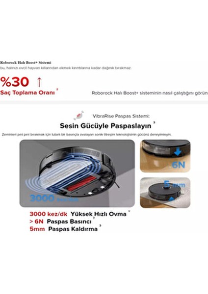 S8 Seri Ultra Premium Akıllı Robot Süpürge, 6000PA Ultra Emiş Gücü - Gelişmiş Performanslı modelleri