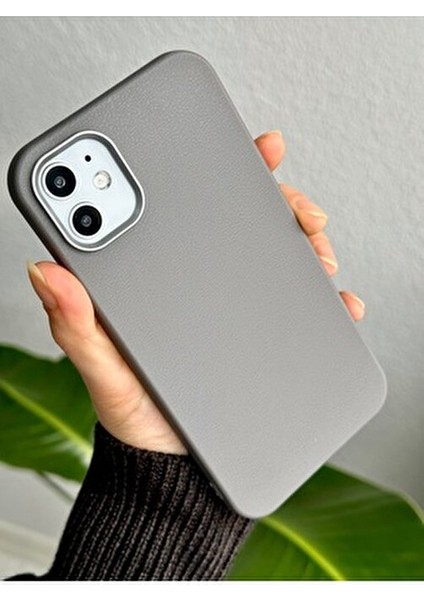 Iphone 11 Uyumlu Estetik Dokulu Deri Görünümlü Esnek Silikon Kılıf modelleri