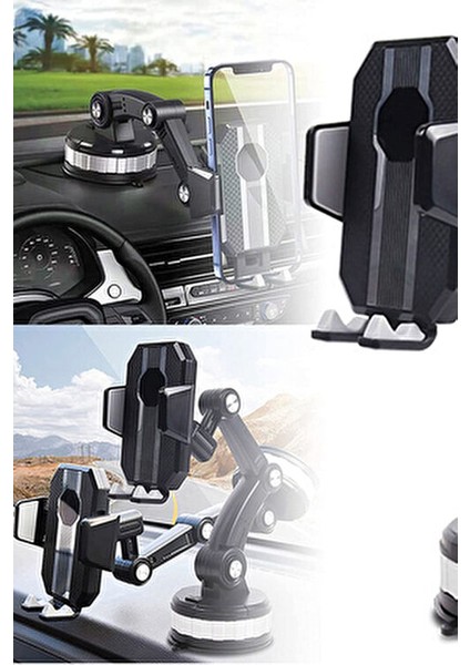 360 Derece Dönebilen Ayarlanabilir Araç Içi Telefon Tutucu CH-1260