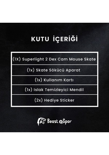 (Logi) G Pro Superlight 2 Dex - Cam Mouse Skate