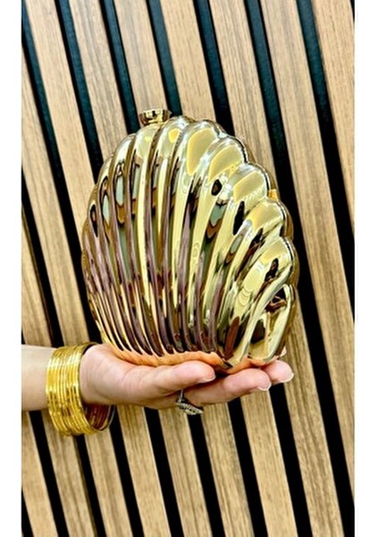 Abiye Çanta Rugan Metal Midye Abiye Çamntası modelleri