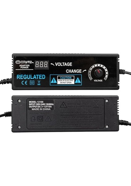 Lua 3V-12V 10A 5.5 * 2.5 Uçlu Kademeli Adaptör