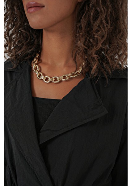 5936 Kruvaze Yaka Trençkot - Siyah indirimleri