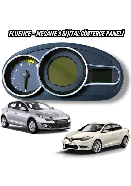 Fluence - Megane 3 Dijital Gösterge Paneli Km Saati 258104378R Orjinal Ürün
