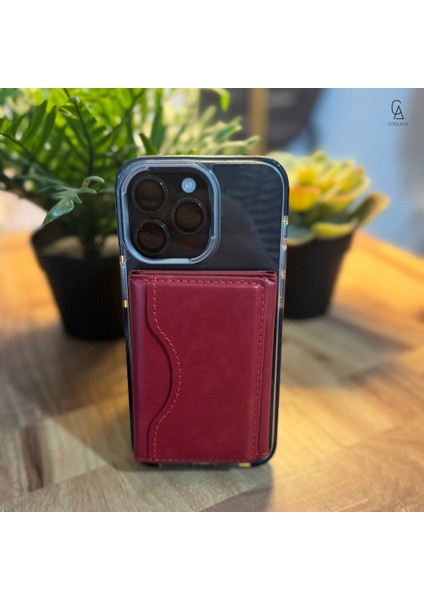 iPhone 17 Air Uyumlu 5 Bölmeli Magsafe Mıknatıslı Deri Kartlık Cüzdan fiyatları