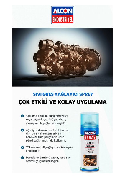 Sıvı Gres Yağlayıcı Sprey 200 Ml. fiyatları