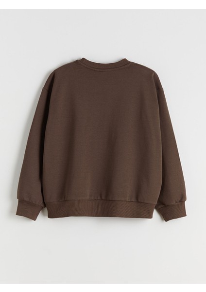 Yeni Sezon Bisiklet Yaka Pompompurin Baskılı Kız Çocuk Sweatshirt fiyatları