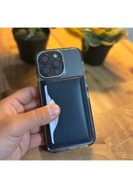 iPhone 17 Air Uyumlu 5 Bölmeli Magsafe Mıknatıslı Deri Kartlık Cüzdan indirimleri
