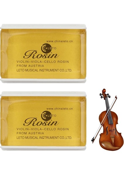 2 Adet Rosin Keman, Reçine Keman, Reçine Selo, Rosin, Reçine Reçine Keman Viyole, Selo, Doğal Reçine, Toz Tutmaz, Keman Için Ideal, Açık Renkli