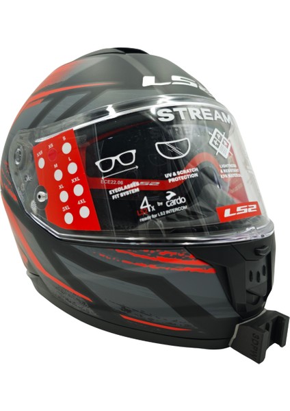 Ls2 Stream 2 Kask uyumlu chinmount aksiyon kamera çene bağlantı aparatı seti