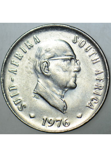 Güney Afrika Cumhuriyeti 5 Cent 1976 Sirkülasyon Hatıra. Çilaltı modelleri