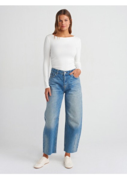 31401 Büzgülü Kayık Yaka Top-Ekru fırsatları