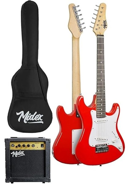 CEG-36RD 8-12 Yaş Çocuklar Için Amfili Full 3/4 36 Inç Elektro Gitar Seti Kırmızı fiyatları