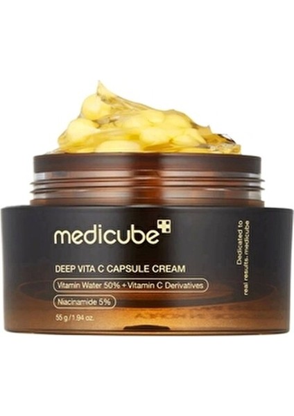 Deep Vita C Capsule Cream - Leke Karşıtı ve Parlatıcı 5 Çeşit C Vitaminli Kapsül Krem 55GR