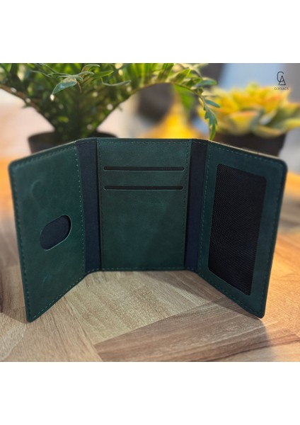 iPhone 17 Air Uyumlu 5 Bölmeli Magsafe Mıknatıslı Deri Kartlık Cüzdan modelleri