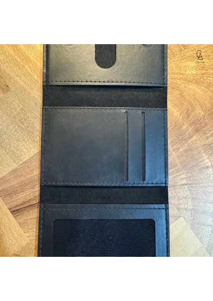 iPhone 17 Air Uyumlu 5 Bölmeli Magsafe Mıknatıslı Deri Kartlık Cüzdan