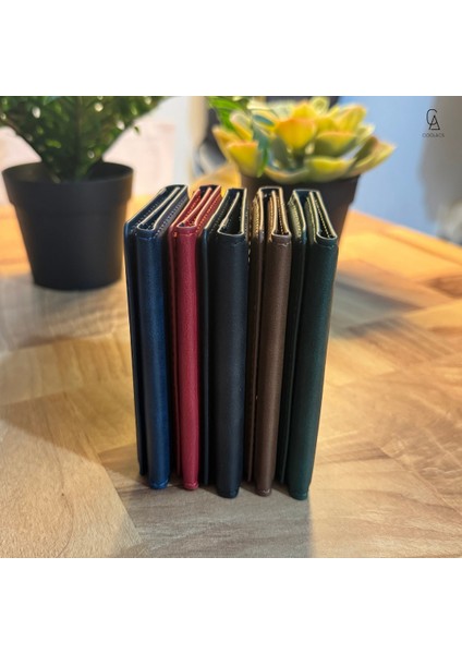 iPhone 17 Air Uyumlu 5 Bölmeli Magsafe Mıknatıslı Deri Kartlık Cüzdan