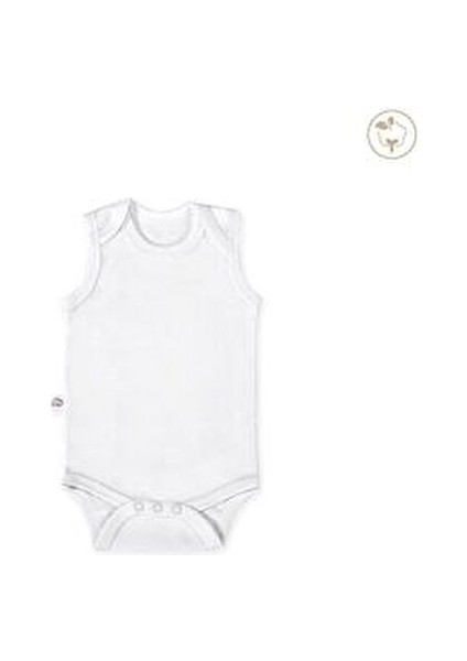 Beyaz Renk Bebek Bodysuit Kolsuz 5'li Set - Bebek Atleti %100 Pamuk fiyatları