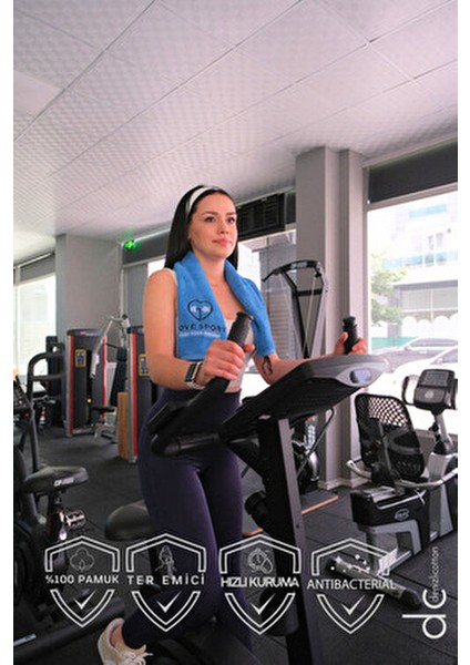 Nakışlı Sporcu Havlusu Pamuklu, Anti Bakteriyel, Ter Emici Fitness Plates Boks Tenis Spor Havlusu modelleri