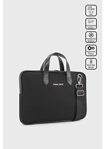 13-14" Inç Su Geçirmez Kumaş Özellikli Macbook Air-Pro Evrak Bilgisayar Notebook Laptop Çantası