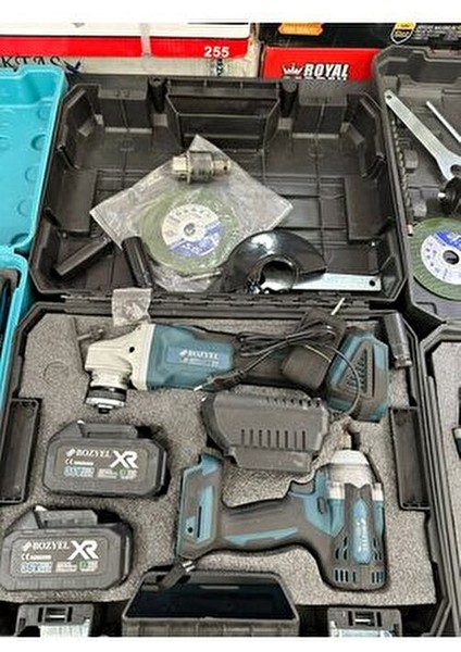 Ikili (Somun Sıkma ve Sökme Makinası Ispral Makinası )Çantalı Şarjlı Makina Seti