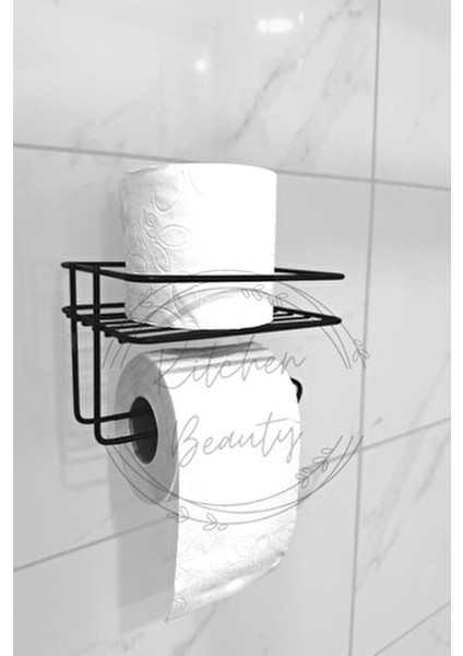 Yapışkanlı Tuvalet Kağıdı Tutacağı Yedekli Tuvalet Kağıtlığı Wc Kağıtlık Tutucu Askısı Siyah fiyatları