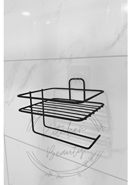 Yapışkanlı Tuvalet Kağıdı Tutacağı Yedekli Tuvalet Kağıtlığı Wc Kağıtlık Tutucu Askısı Siyah fırsatları