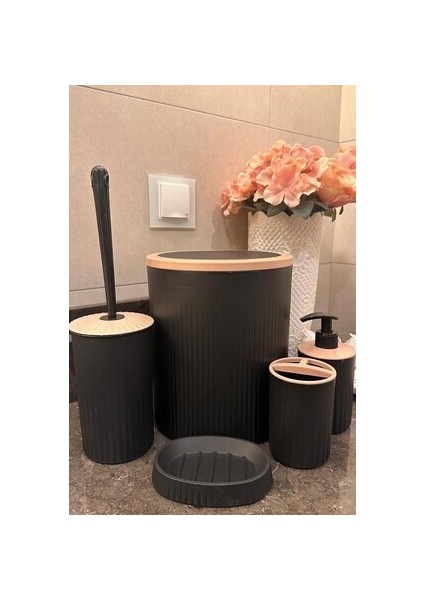 5'li Banyo Seti Siyah Yerli Üretim fiyatları