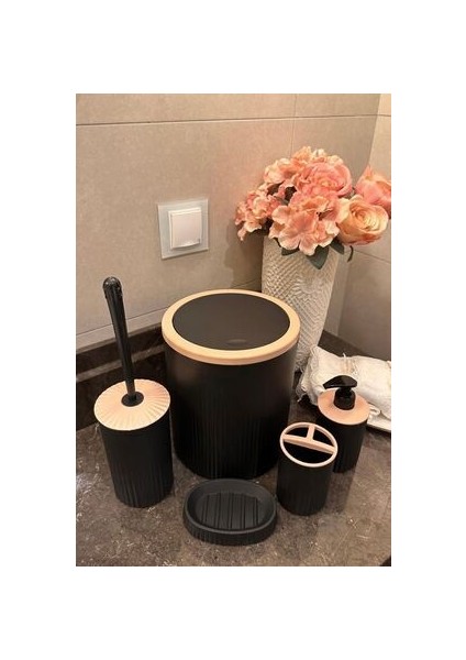 5'li Banyo Seti Siyah Yerli Üretim modelleri