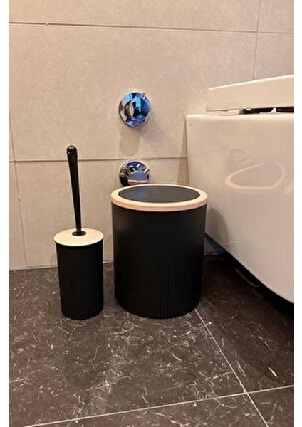 5'li Banyo Seti Siyah Yerli Üretim