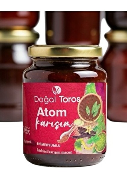 Toros Atom Karışım Ginseng ve Çakşırot Kök Bitkisel Karışık Macun Tiribulus Terrestris Güç Kuvvet