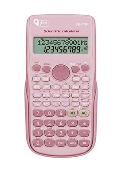 112 Fonksiyonel Bilimsel Hesap Makinesi 240 Fonksiyonlu Pembe